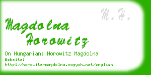 magdolna horowitz business card